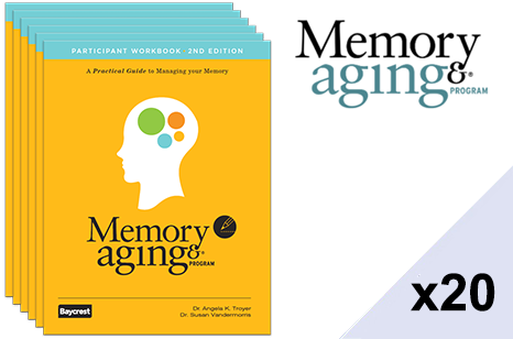 Memory and Aging Program – Set of 20 Participant Workbooks (2nd edition)